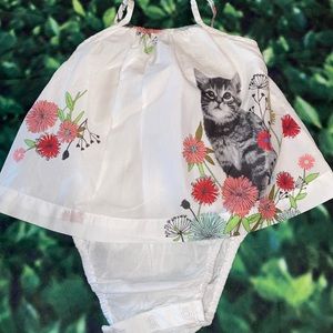 Baby Gap white cotton sundress sz 6-12mo